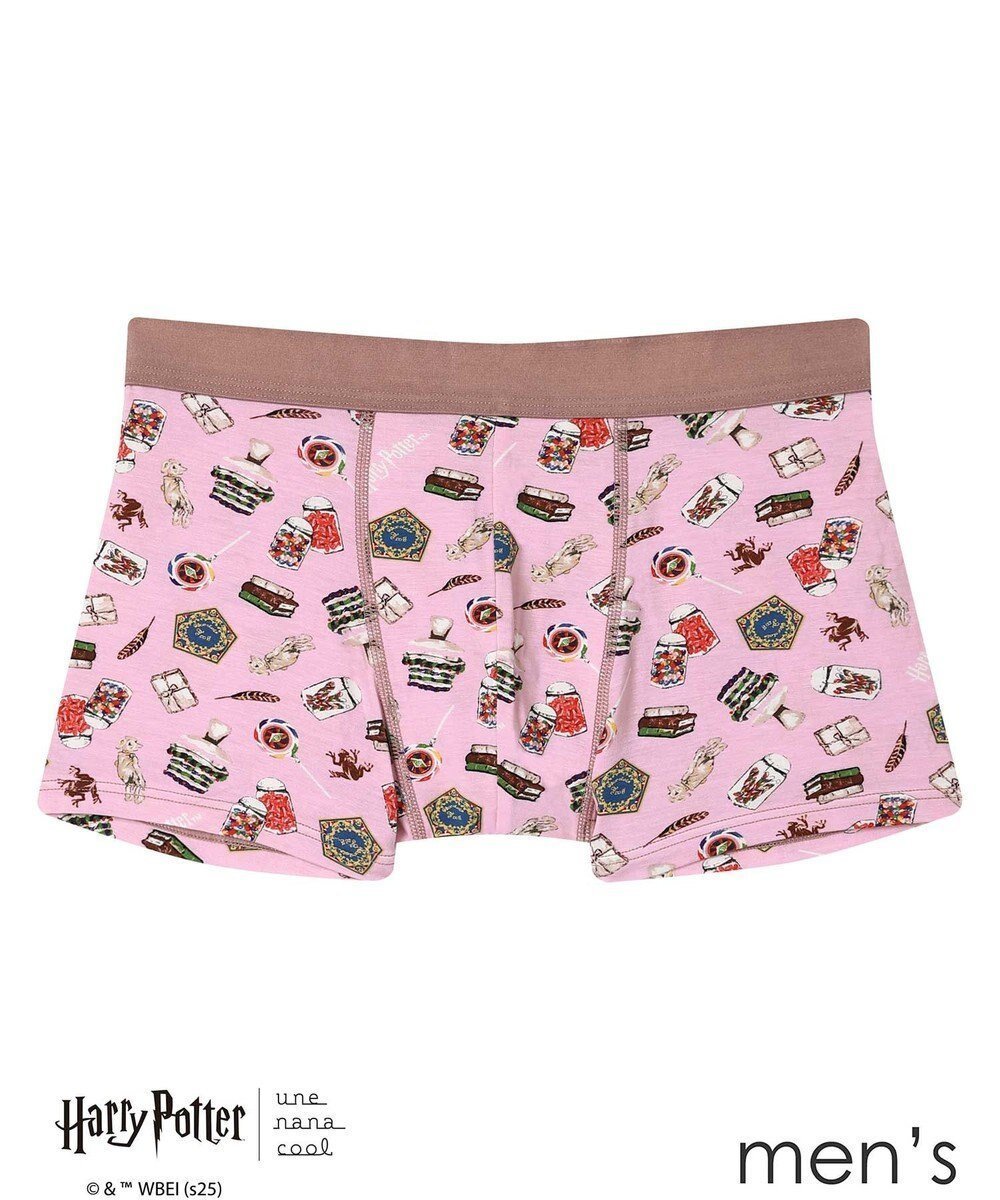 【ウンナナクール/une nana cool / MEN】の【ハリー・ポッターコラボ】 Harry Potter * une nana cool メンズボクサーパンツ インテリア・キッズ・メンズ・レディースファッション・服の通販 founy(ファニー) 　ファッション　Fashion　メンズファッション　Fashion for Men　ボトムス　Bottoms　アンダー　Underwear Essentials　フィット　Fit, Slim Fit　ピンク|ID: prp329100004770379 ipo3291000000034556187