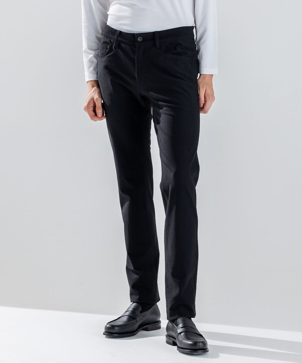 【ジョゼフ オム/JOSEPH HOMME / MEN】の【新素材】ウォームアンリミテッドストレッチ 5ポケットパンツ / STICK 5P インテリア・キッズ・メンズ・レディースファッション・服の通販 founy(ファニー) 　ファッション　Fashion　メンズファッション　Fashion for Men　ボトムス　Bottoms　ストレッチ　Stretch, Stretchy Fabric　ストレート　Straight, Straight Cut　スリム　Slim, Slim Fit　ポケット　Pocket, Pocket Detail　メッシュ　Mesh, Net Fabric　A/W・秋冬　Autumn/Winter　ブラック系|ID: prp329100004770385 ipo3291000000036176571