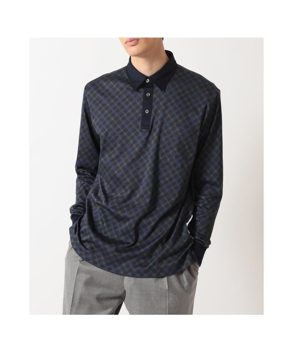 【ダックス/DAKS / MEN】のバイヤスチェック スムースポロ インテリア・キッズ・メンズ・レディースファッション・服の通販 founy(ファニー) ファッション Fashion メンズファッション Fashion for Men トップス・カットソー Cut & Sew Tops メンズシャツ Shirts ポロシャツ / きれいめカジュアルスタイル Polo Shirts チェック Check, Plaid, Tartan バイアス Bias, Diagonal Cut プリント Print, Printed Pattern ポロシャツ Polo Shirt, Collared Tee エレガント 上品 Elegant 夏 Summer 定番 Standard, Basic Item S/S・春夏 SS, Spring/Summer, Warm Season A/W・秋冬 Autumn/Winter ブラック|ID: prp329100004770387 ipo3291000000034556229