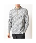 【ダックス/DAKS / MEN】のバイヤスチェック スムースポロ グレー|ID: prp329100004770387 ipo3291000000034556230