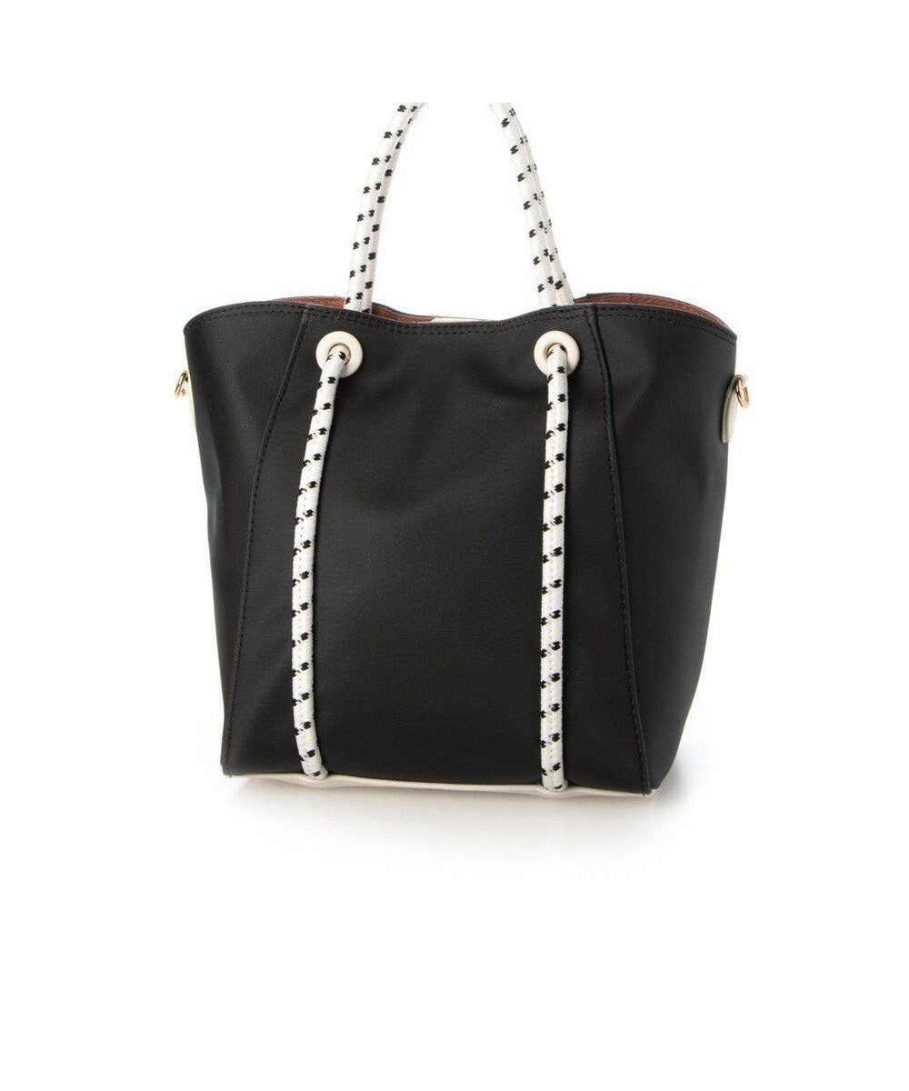 【アンビリオン/UNBILLION】のカシュカシュ cachecache / コーティングキャンバスロープハンドルトート インテリア・キッズ・メンズ・レディースファッション・服の通販 founy(ファニー) 　ファッション　Fashion　レディースファッション　Fashion for Women　バッグ　Bags　カラフル　Colorful Design　ショルダー　Shoulder, Shoulder Strap　ハンド　Hand, Handmade　ポケット　Pocket, Pocket Detail　ミックス　Mix, Mixed Style　モチーフ　Motif, Design Theme　再入荷　Restock / Back in Stock　ブラック|ID: prp329100004770393 ipo3291000000034556277