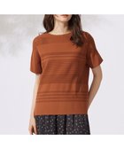 【自由区/JIYU-KU】の【UVカット・洗える】クレープストレッチボーダー ニット コッパ―|ID: prp329100004770401 ipo3291000000034556453