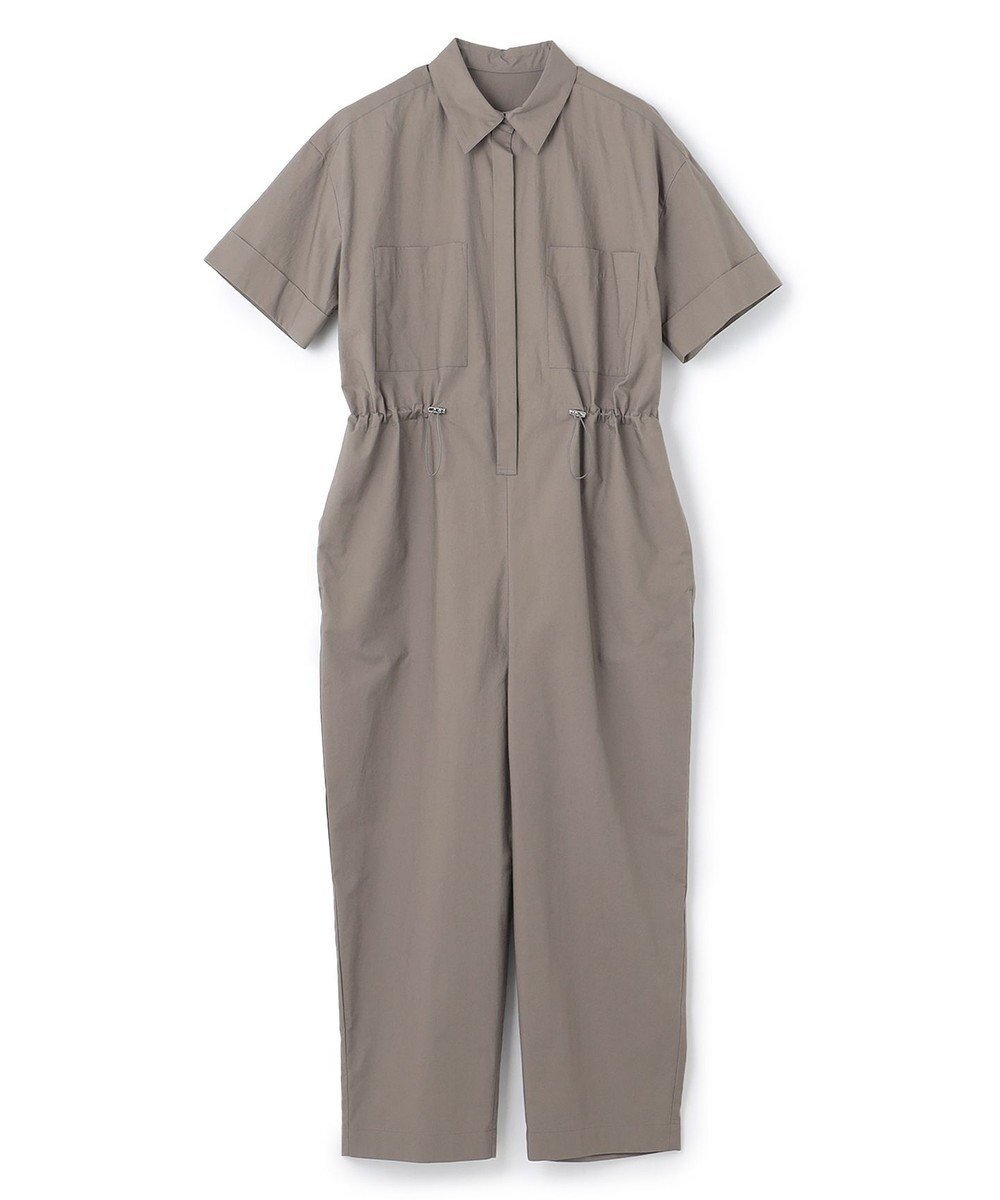 【アンクレイヴ/uncrave】の【洗濯機洗い可】カラータイプライター オールインワン(uncrave WHITE) インテリア・キッズ・メンズ・レディースファッション・服の通販 founy(ファニー) ファッション Fashion レディースファッション Fashion for Women ワンピース Dresses オールインワン・ワンピース Dresses and Jumpsuits サロペット&オールインワン Dungarees & Jumpsuit Styles 春 Spring シェイプ Shape, Slim Fit ショート Short, Short Length タイプライター Typewriter Fabric, Crisp Cotton なめらか Smooth, Silky Texture フレア Flare, Flared フロント Front, Front Design ポケット Pocket, Pocket Detail モダン Modern, Contemporary ワッシャー Washer, Crinkled Finish S/S・春夏 SS, Spring/Summer, Warm Season 夏 Summer エレガント 上品 Elegant グレージュ|ID: prp329100004770429 ipo3291000000034556643