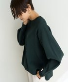 【アンフィーロ 自由区/UNFILO】の【洗える/軽量】フォルムニット ボリュームスリーブ グリーン|ID: prp329100004770472 ipo3291000000034556848