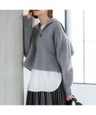 【23区/NIJYUSANKU】の【洗える】ウールカシミヤチャンキー クロップド スキッパーニット 人気、トレンドファッション・服の通販 founy(ファニー) ファッション Fashion レディースファッション Fashion for Women トップス・カットソー Cut & Sew Tops ニット Knit Tops & Sweaters インナー Innerwear 洗える Machine Washable クロップド Cropped, Short Length スキッパー Skipper, Open Collar セーター Sweater, Knitwear タートルネック Turtleneck, High Neck ダウン Down, Puffer デニム Denim, Jeans Material なめらか Smooth, Silky Texture バランス Balance, Style Balance フレア Flare, Flared ワイド Wide, Wide Fit 冬 Winter / This Winter A/W・秋冬 Autumn/Winter エレガント 上品 Elegant 2025年 2025 2025-2026秋冬・A/W Autumn/Winter 2025–26 AW25–26 thumbnail ライトグレー系|ID: prp329100004771224 ipo3291000000034566056