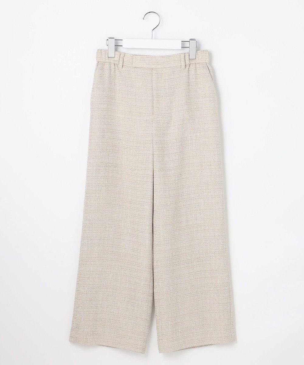 【自由区/JIYU-KU】のライトミックスツィードワイド パンツ インテリア・キッズ・メンズ・レディースファッション・服の通販 founy(ファニー) ファッション Fashion レディースファッション Fashion for Women パンツ Pants & Trousers ジャケット Jacket, Outerwear ストレート Straight, Straight Cut セットアップ Set-Up, Coordinated Outfit セレモニー Ceremony ツイード Twill, Twill Weave バランス Balance, Style Balance ミックス Mix, Mixed Style ループ Loop, Loop Knit ワイド Wide, Wide Fit エレガント 上品 Elegant 夏 Summer 春 Spring S/S・春夏 SS, Spring/Summer, Warm Season ベージュ|ID: prp329100004771226 ipo3291000000034566063
