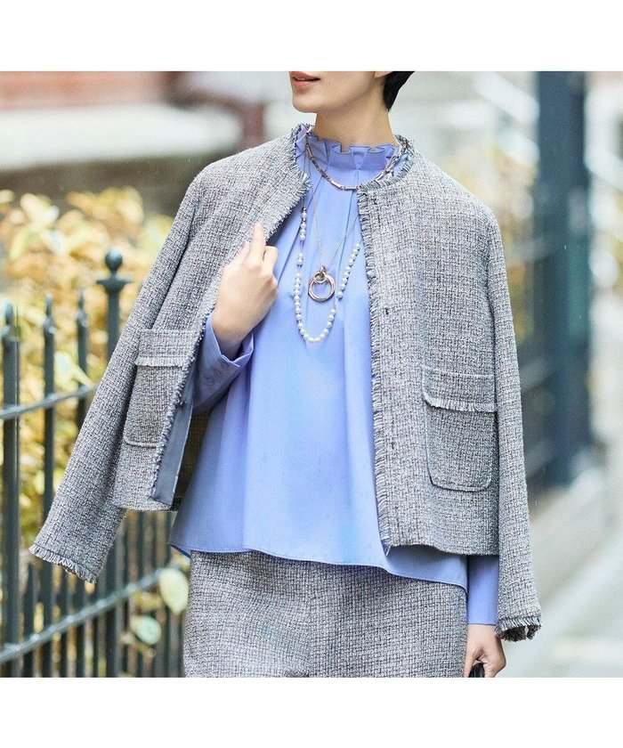 【自由区/JIYU-KU】の【カタログ掲載】ライトミックスツイード ジャケット インテリア・キッズ・メンズ・レディースファッション・服の通販 founy(ファニー) https://founy.com/ ファッション Fashion レディースファッション Fashion for Women アウター Coat / Outerwear Collection レディースジャケット・軽アウター Jackets ノーカラージャケット / シンプル上品コーデ Collarless Jackets カーディガン Cardigan, Knitwear ジャケット Jacket, Outerwear セレモニー Ceremony ツイード Twill, Twill Weave フリンジ Fringe, Tassel ミックス Mix, Mixed Style リラックス Relax, Relaxed Fit エレガント 上品 Elegant 夏 Summer 定番 Standard, Basic Item 春 Spring S/S・春夏 SS, Spring/Summer, Warm Season |ID: prp329100004771235 ipo3291000000034595157