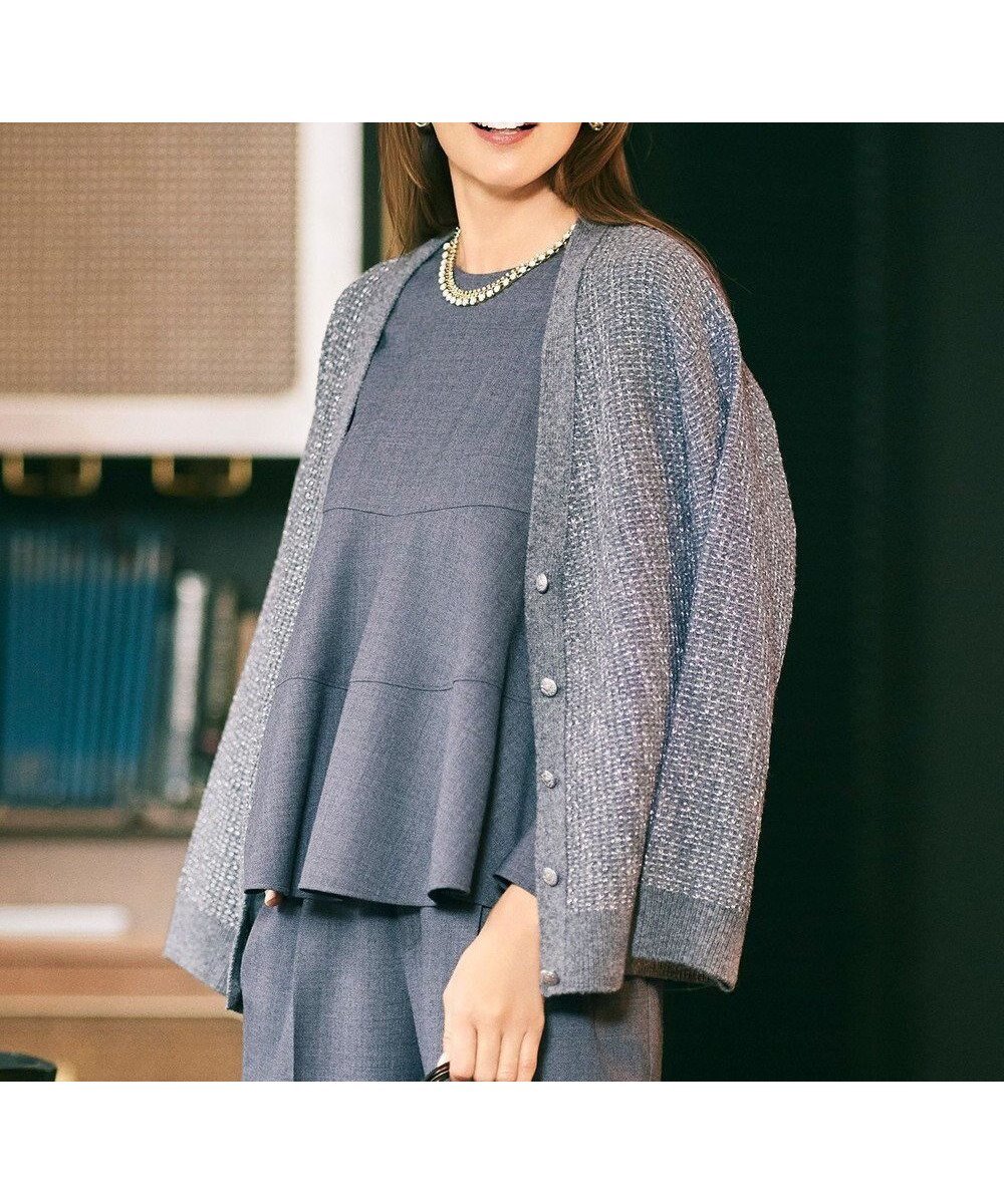【自由区/JIYU-KU】の【SHIHOさん着用】ラメツイード カーディガン 人気、トレンドファッション・服の通販 founy(ファニー) ファッション Fashion レディースファッション Fashion for Women トップス・カットソー Cut & Sew Tops カーディガン・羽織り Layered Style Cardigans カーディガン Cardigan, Knitwear ツイード Twill, Twill Weave ミックス Mix, Mixed Style エレガント 上品 Elegant 夏 Summer 春 Spring S/S・春夏 SS, Spring/Summer, Warm Season 無地 Plain, Solid Color other-1|ID: prp329100004771236 ipo3291000000034595160