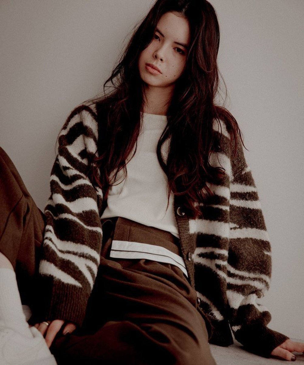 【クラフトスタンダードブティック/CRAFT STANDARD BOUTIQUE】のアニマルジャカードニットカーディガン インテリア・キッズ・メンズ・レディースファッション・服の通販 founy(ファニー) 　ファッション　Fashion　レディースファッション　Fashion for Women　トップス・カットソー　Cut & Sew Tops　ニット　Knit Tops & Sweaters　カーディガン・羽織り　Layered Style Cardigans　アニマル　Animal Print　インナー　Innerwear　カーディガン　Cardigan, Knitwear　軽量　Lightweight, Ultra Light　シンプル　Simple, Minimal　デニム　Denim, Jeans Material　トレンド　Trend, Trending Now　バランス　Balance, Style Balance　プリーツ　Pleats, Pleated　ボトム　Bottoms, Lower Wear　ポケット　Pocket, Pocket Detail　羽織　Haori, Light Jacket　ワイド　Wide, Wide Fit　A/W・秋冬　Autumn/Winter　エレガント 上品　Elegant　Khaki|ID: prp329100004771238 ipo3291000000034566110