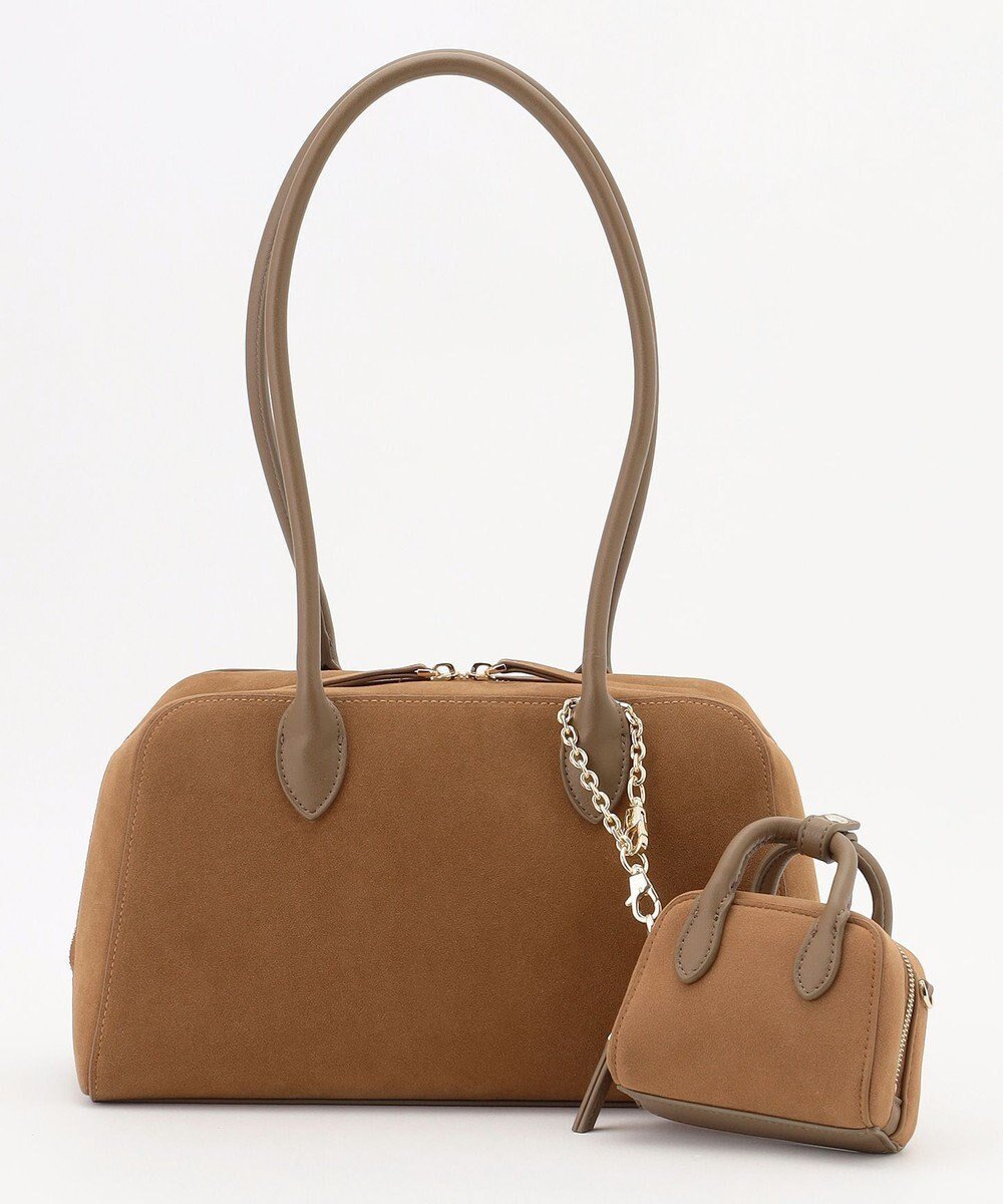 【自由区/JIYU-KU】の【SHIHOさん着用】スエードライクボストン バッグ インテリア・キッズ・メンズ・レディースファッション・服の通販 founy(ファニー) 　ファッション　Fashion　レディースファッション　Fashion for Women　バッグ　Bags　トレンド　Trend, Trending Now　ボストンバッグ　Boston Bag, Retro Bag　ポケット　Pocket, Pocket Detail　ブラウン系|ID: prp329100004771240 ipo3291000000034566117