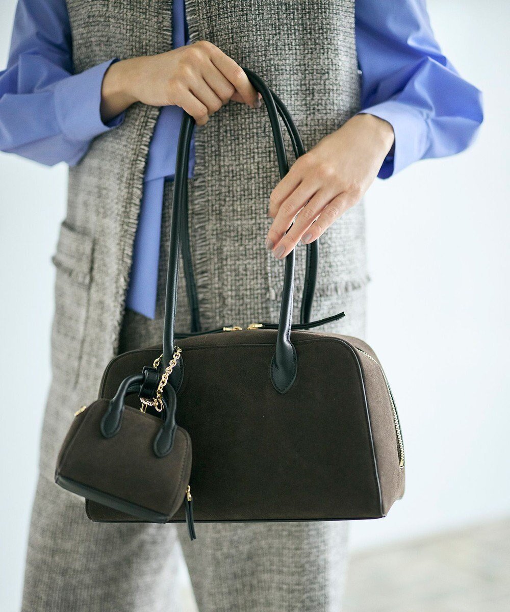 【自由区/JIYU-KU】の【SHIHOさん着用】スエードライクボストン バッグ 人気、トレンドファッション・服の通販 founy(ファニー) 　ファッション　Fashion　レディースファッション　Fashion for Women　バッグ　Bags　トレンド　Trend, Trending Now　ボストンバッグ　Boston Bag, Retro Bag　ポケット　Pocket, Pocket Detail　 other-1|ID: prp329100004771240 ipo3291000000034595162