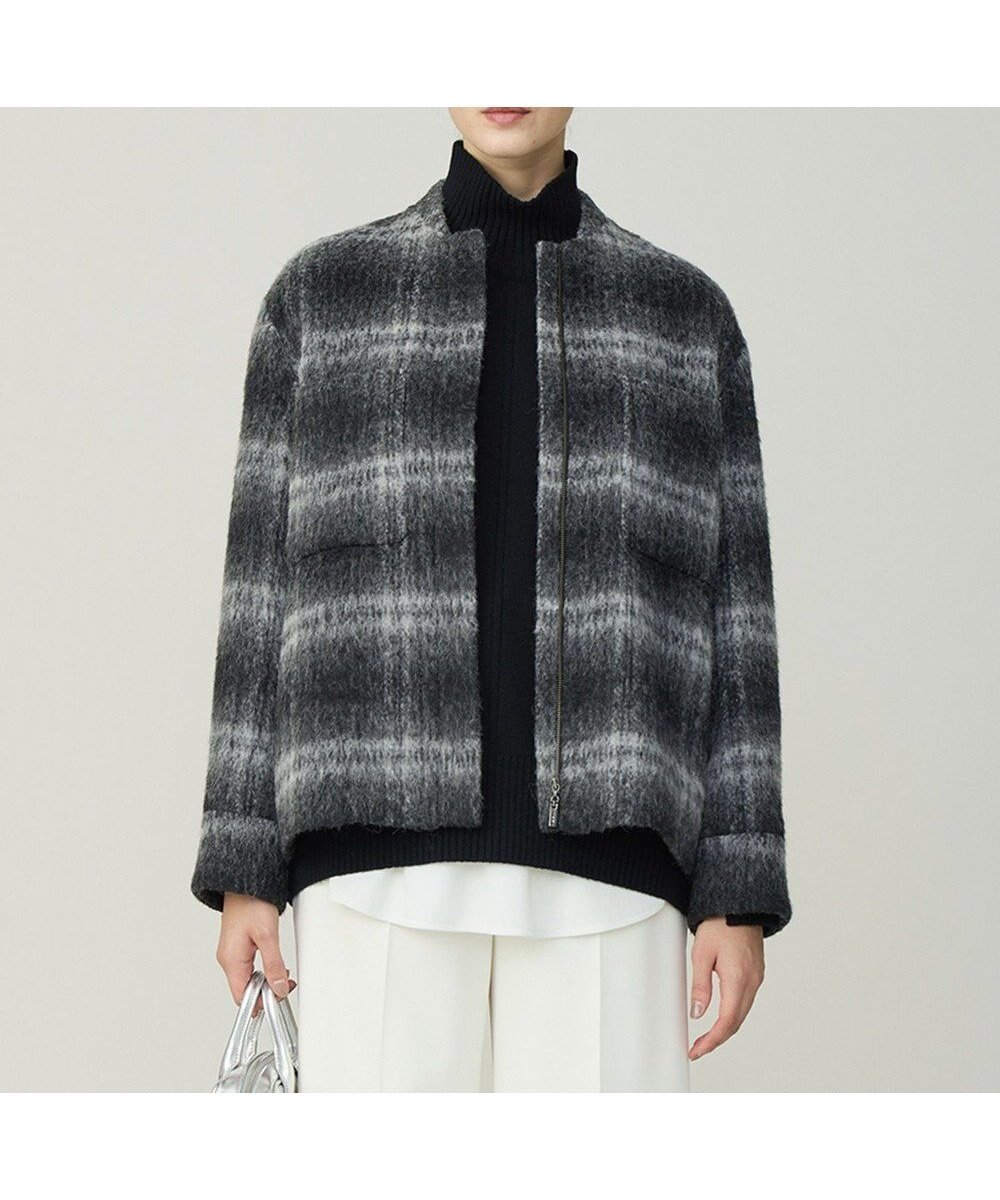 【アイシービー/iCB】のウールシャギーブルゾン インテリア・キッズ・メンズ・レディースファッション・服の通販 founy(ファニー) ファッション Fashion レディースファッション Fashion for Women アウター Coat / Outerwear Collection レディースジャケット・軽アウター Jackets ブルゾンジャケット・スポーティアウター Blouson Jackets 2025年 2025 2025-2026秋冬・A/W Autumn/Winter 2025–26 AW25–26 おすすめ Recommended / Our Picks アクリル Acrylic Material イタリア Italy ショート Short, Short Length ジャケット Jacket, Outerwear トレンド Trend, Trending Now ブルゾン Blouson, Bomber Jacket ワイド Wide, Wide Fit A/W・秋冬 Autumn/Winter ブラックチェック|ID: prp329100004771244 ipo3291000000034566126