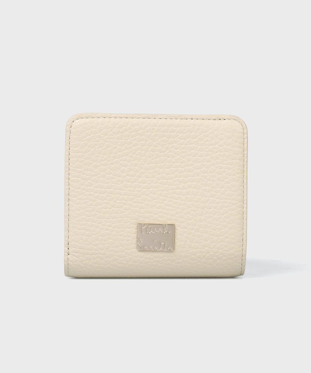 【ポール スミス/Paul Smith】のメタルクロップドロゴ 2つ折り財布 インテリア・キッズ・メンズ・レディースファッション・服の通販 founy(ファニー) 　ファッション　Fashion　レディースファッション　Fashion for Women　ミニ財布・二つ折り財布　Wallets & Card Cases　エレガント 上品　Elegant　シンプル　Simple, Minimal　スマート　Smart, Elegant　財布　Wallet, Purse　フォルム　Silhouette, Form　ベーシック　Basic, Essential　メタル　Metal, Metal Parts　アイボリー|ID: prp329100004771249 ipo3291000000034566142