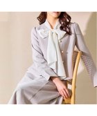 【フェルゥ/Feroux】のパール釦ペプラムジャケット×スカート セットアップ ライトグレー系|ID: prp329100004771267 ipo3291000000035569242