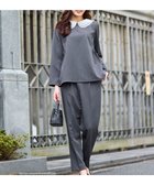 【フェルゥ/Feroux】の【先行予約】2WAYレースカラー美シルエット セットアップ グレー系|ID: prp329100004771268 ipo3291000000034566215