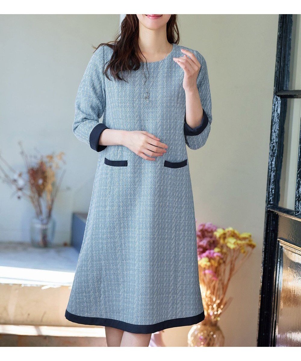 【ティアクラッセ/Tiaclasse】のツイードAラインワンピース 人気、トレンドファッション・服の通販 founy(ファニー) ファッション Fashion レディースファッション Fashion for Women ワンピース Dresses Aラインワンピース・フレアシルエット A-Line Dresses / Flared Silhouette Dresses ウォッシャブル Machine Washable オケージョン Occasion Wear 洗える Machine Washable 秋 Autumn クラシカル Classical, Vintage-Inspired シューズ Shoes, Footwear シンプル Simple, Minimal ジャケット Jacket, Outerwear チュニック Tunic, Long Top ツイード Twill, Twill Weave トリミング Trimming, Decorative Edge 長袖 Long Sleeve, Full Sleeve ポケット Pocket, Pocket Detail 無地 Plain, Solid Color 冬 Winter / This Winter A/W・秋冬 Autumn/Winter 再入荷 Restock / Back in Stock エレガント 上品 Elegant セレモニー Ceremony 入学式 Entrance Ceremony 卒業式 Graduation Ceremony 新作・新入荷 New Arrivals / New In other-1|ID: prp329100004771269 ipo3291000000034566217