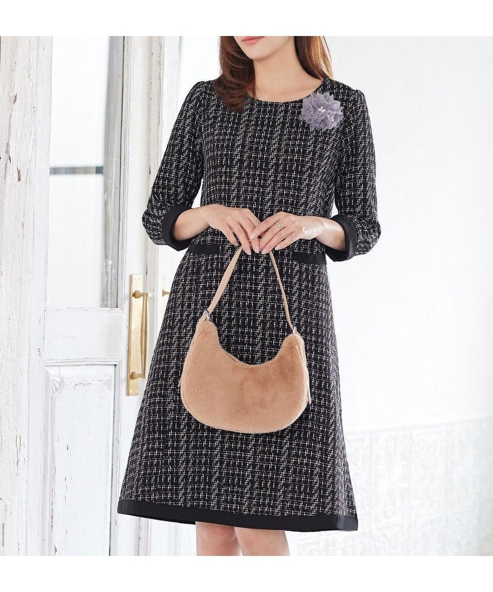 【ティアクラッセ/Tiaclasse】のツイードAラインワンピース インテリア・キッズ・メンズ・レディースファッション・服の通販 founy(ファニー) ファッション Fashion レディースファッション Fashion for Women ワンピース Dresses Aラインワンピース・フレアシルエット A-Line Dresses / Flared Silhouette Dresses ウォッシャブル Machine Washable オケージョン Occasion Wear 洗える Machine Washable 秋 Autumn クラシカル Classical, Vintage-Inspired シューズ Shoes, Footwear シンプル Simple, Minimal ジャケット Jacket, Outerwear チュニック Tunic, Long Top ツイード Twill, Twill Weave トリミング Trimming, Decorative Edge 長袖 Long Sleeve, Full Sleeve ポケット Pocket, Pocket Detail 無地 Plain, Solid Color 冬 Winter / This Winter A/W・秋冬 Autumn/Winter 再入荷 Restock / Back in Stock エレガント 上品 Elegant セレモニー Ceremony 入学式 Entrance Ceremony 卒業式 Graduation Ceremony 新作・新入荷 New Arrivals / New In ブラック|ID: prp329100004771269 ipo3291000000034566220
