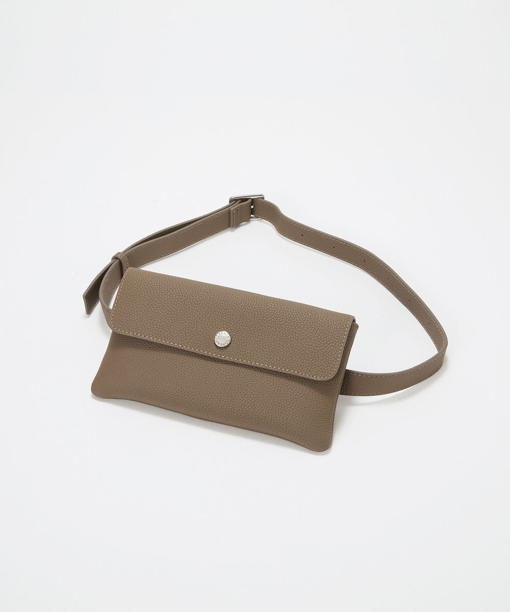 【トプカピ/TOPKAPI】の【Breath TOPKAPI】ELAN エラン シュリンクレザー 3way ミニ ボディバッグ インテリア・キッズ・メンズ・レディースファッション・服の通販 founy(ファニー) 　ファッション　Fashion　レディースファッション　Fashion for Women　バッグ　Bags　ポーチ&ミニバッグ　Pouches & Mini Bags　シンプル　Simple, Minimal　トレンド　Trend, Trending Now　フォルム　Silhouette, Form　ポケット　Pocket, Pocket Detail　ポーチ　Pouch, Small Case　モダン　Modern, Contemporary　エレガント 上品　Elegant　グレージュ|ID: prp329100004771271 ipo3291000000034566227