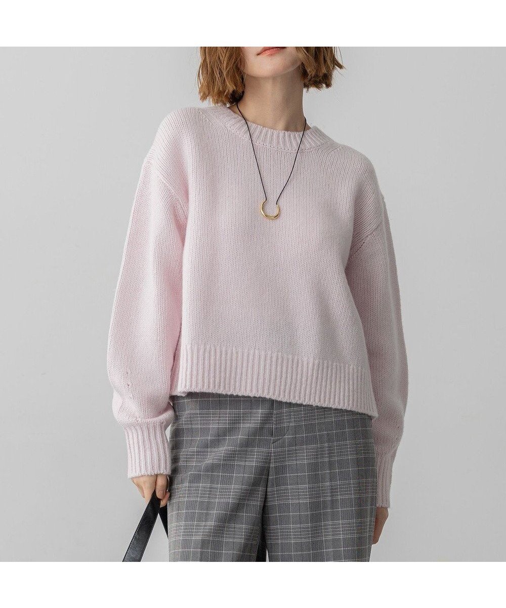 【23区/NIJYUSANKU】の【先行予約/洗える】ウールカシミヤ パフスリーブ ニット インテリア・キッズ・メンズ・レディースファッション・服の通販 founy(ファニー) ファッション Fashion レディースファッション Fashion for Women トップス・カットソー Cut & Sew Tops ニット Knit Tops & Sweaters イエロー Yellow 春 Spring 洗える Machine Washable コンパクト Compact, Small Size シンプル Simple, Minimal スリーブ Sleeve, Long Sleeve / Short Sleeve セーター Sweater, Knitwear トレンド Trend, Trending Now 定番 Standard, Basic Item パステル Pastel, Soft Color A/W・秋冬 Autumn/Winter エレガント 上品 Elegant ピンク系|ID: prp329100004771279 ipo3291000000034566262