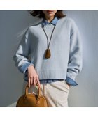 【23区/NIJYUSANKU】の【洗える】ウールカシミヤ パフスリーブ ニット 人気、トレンドファッション・服の通販 founy(ファニー) ファッション Fashion レディースファッション Fashion for Women トップス・カットソー Cut & Sew Tops ニット Knit Tops & Sweaters イエロー Yellow 春 Spring 洗える Machine Washable コンパクト Compact, Small Size シンプル Simple, Minimal スリーブ Sleeve, Long Sleeve / Short Sleeve セーター Sweater, Knitwear トレンド Trend, Trending Now 定番 Standard, Basic Item パステル Pastel, Soft Color A/W・秋冬 Autumn/Winter エレガント 上品 Elegant thumbnail スカイブルー系|ID: prp329100004771279 ipo3291000000035005327