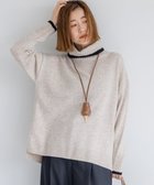 【23区/NIJYUSANKU】の【先行予約/洗える】ウールカシミヤ コンビカラー オフタートル ニット 人気、トレンドファッション・服の通販 founy(ファニー) ファッション Fashion レディースファッション Fashion for Women トップス・カットソー Cut & Sew Tops ニット Knit Tops & Sweaters イエロー Yellow エレガント 上品 Elegant 洗える Machine Washable コンビ Combo, Combination Style シンプル Simple, Minimal スリット Slit, Slit Detail セーター Sweater, Knitwear リラックス Relax, Relaxed Fit A/W・秋冬 Autumn/Winter thumbnail ベージュ系|ID: prp329100004771280 ipo3291000000034566266