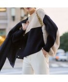 【23区/NIJYUSANKU】の【洗える】ウールカシミヤ カラーブロック バルキー ニット 人気、トレンドファッション・服の通販 founy(ファニー) ファッション Fashion レディースファッション Fashion for Women トップス・カットソー Cut & Sew Tops ニット Knit Tops & Sweaters 洗える Machine Washable 畦 Ribbed Knit シンプル Simple, Minimal セーター Sweater, Knitwear デニム Denim, Jeans Material ハイネック High Neck, Mock Neck ブロック Block, Solid Block Pattern A/W・秋冬 Autumn/Winter エレガント 上品 Elegant thumbnail ライトベージュ×ネイビー|ID: prp329100004771281 ipo3291000000035005331