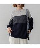 【23区/NIJYUSANKU】の【先行予約/洗える】ウールカシミヤ カラーブロック チュニック ニット 人気、トレンドファッション・服の通販 founy(ファニー) ファッション Fashion レディースファッション Fashion for Women トップス・カットソー Cut & Sew Tops ニット Knit Tops & Sweaters 洗える Machine Washable セーター Sweater, Knitwear チュニック Tunic, Long Top ブロック Block, Solid Block Pattern A/W・秋冬 Autumn/Winter エレガント 上品 Elegant thumbnail グレー|ID: prp329100004771282 ipo3291000000034566276