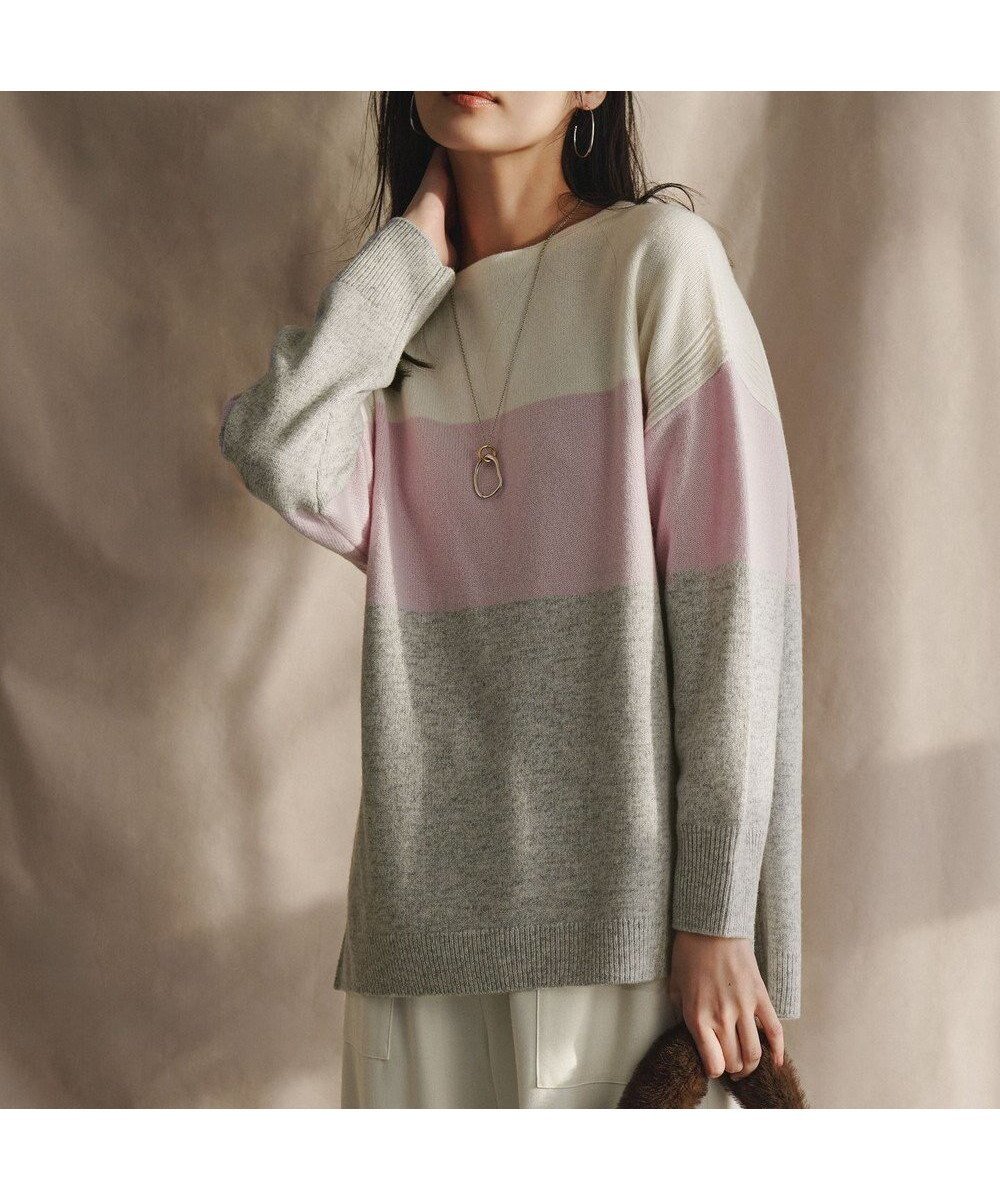 【23区/NIJYUSANKU】の【洗える】ウールカシミヤ カラーブロック チュニック ニット 人気、トレンドファッション・服の通販 founy(ファニー) ファッション Fashion レディースファッション Fashion for Women トップス・カットソー Cut & Sew Tops ニット Knit Tops & Sweaters 洗える Machine Washable セーター Sweater, Knitwear チュニック Tunic, Long Top ブロック Block, Solid Block Pattern A/W・秋冬 Autumn/Winter エレガント 上品 Elegant other-1|ID: prp329100004771282 ipo3291000000034827011