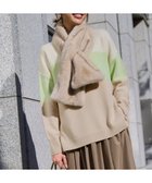 【23区/NIJYUSANKU】の【洗える】ウールカシミヤ カラーブロック チュニック ニット 人気、トレンドファッション・服の通販 founy(ファニー) ファッション Fashion レディースファッション Fashion for Women トップス・カットソー Cut & Sew Tops ニット Knit Tops & Sweaters 洗える Machine Washable セーター Sweater, Knitwear チュニック Tunic, Long Top ブロック Block, Solid Block Pattern A/W・秋冬 Autumn/Winter エレガント 上品 Elegant thumbnail ライムグリーン|ID: prp329100004771282 ipo3291000000034993280