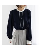 【テチチ/Te chichi】のパール釦フロントタックブラウス ネイビー|ID: prp329100004771284 ipo3291000000034566284