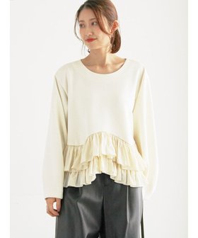 【テチチ/Te chichi】のティアードフリルヘムプルオーバー 人気、トレンドファッション・服の通販 founy(ファニー) ファッション Fashion レディースファッション Fashion for Women トップス・カットソー Cut & Sew Tops シャツ・ブラウス・オフィスカジュアル Elegant Blouses & Button-Ups ロングTシャツ・Tシャツ Longline T-Shirts & Tees カジュアルプルオーバー・ニットトップス Pullovers & Knit Tops / Casual Pullovers カットソー・ベーシックTシャツ Cut-and-Sewn Tops / Stretch Tees & Basics カットソー Cut and Sewn Top シンプル Simple, Minimal デニム Denim, Jeans Material 夏 Summer S/S・春夏 SS, Spring/Summer, Warm Season A/W・秋冬 Autumn/Winter |ID:prp329100004771285