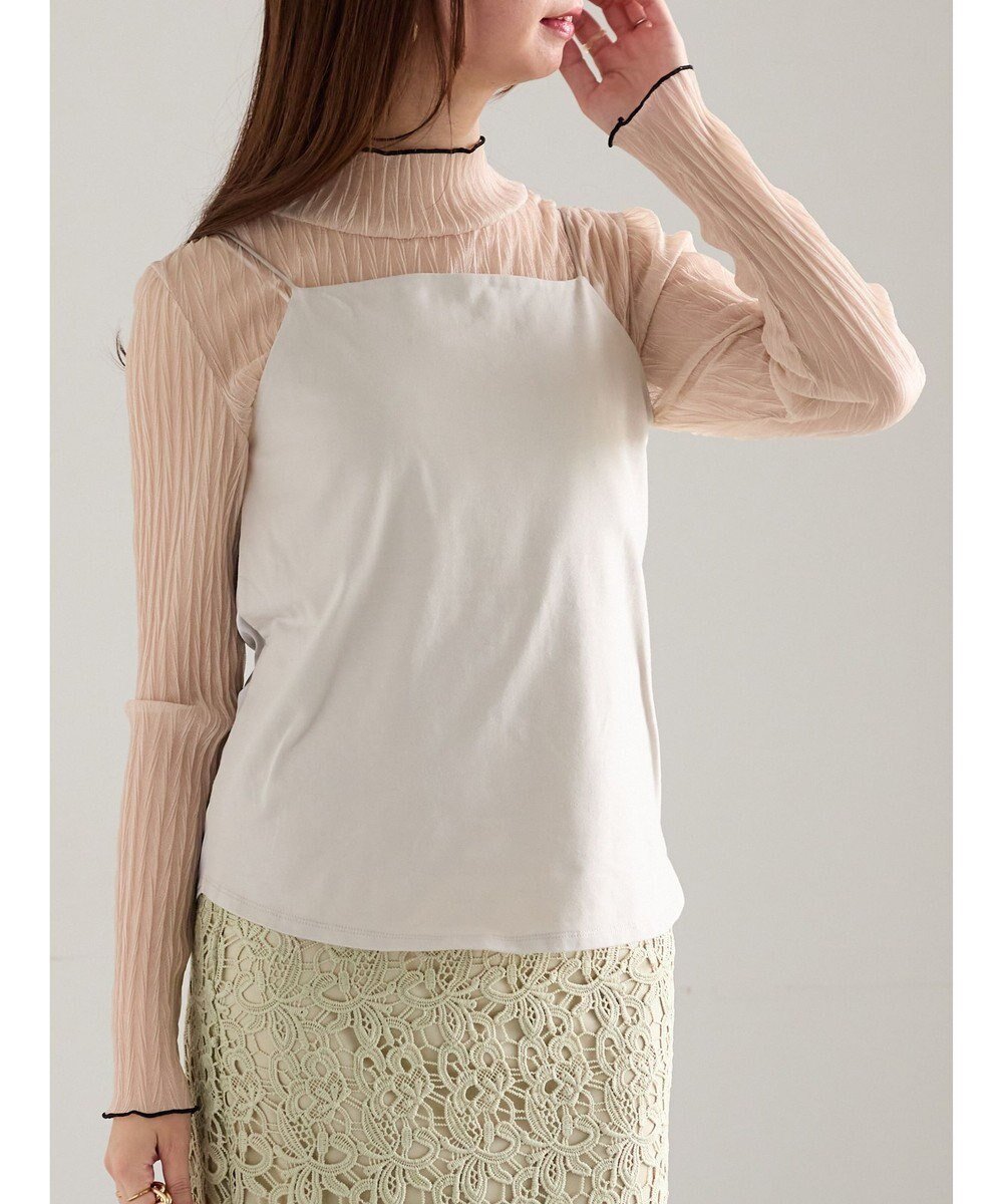 【テチチ/Te chichi】の前後2WAYサテン スムースキャミソール 人気、トレンドファッション・服の通販 founy(ファニー) 　ファッション　Fashion　レディースファッション　Fashion for Women　トップス・カットソー　Cut & Sew Tops　キャミソール&ノースリーブ　Camisoles & Sleeveless Tops　シャツ・ブラウス・オフィスカジュアル　Elegant Blouses & Button-Ups　ロングTシャツ・Tシャツ　Longline T-Shirts & Tees　カットソー・ベーシックTシャツ　Cut-and-Sewn Tops / Stretch Tees & Basics　カットソー　Cut and Sewn Top　キャミソール　Camisole, Spaghetti Strap Top　サテン　Satin, Glossy Fabric　夏　Summer　S/S・春夏　SS, Spring/Summer, Warm Season　A/W・秋冬　Autumn/Winter　 other-1|ID: prp329100004771286 ipo3291000000034566288