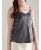 【テチチ/Te chichi】の前後2WAYサテン スムースキャミソール チャコールグレー|ID: prp329100004771286 ipo3291000000034566290