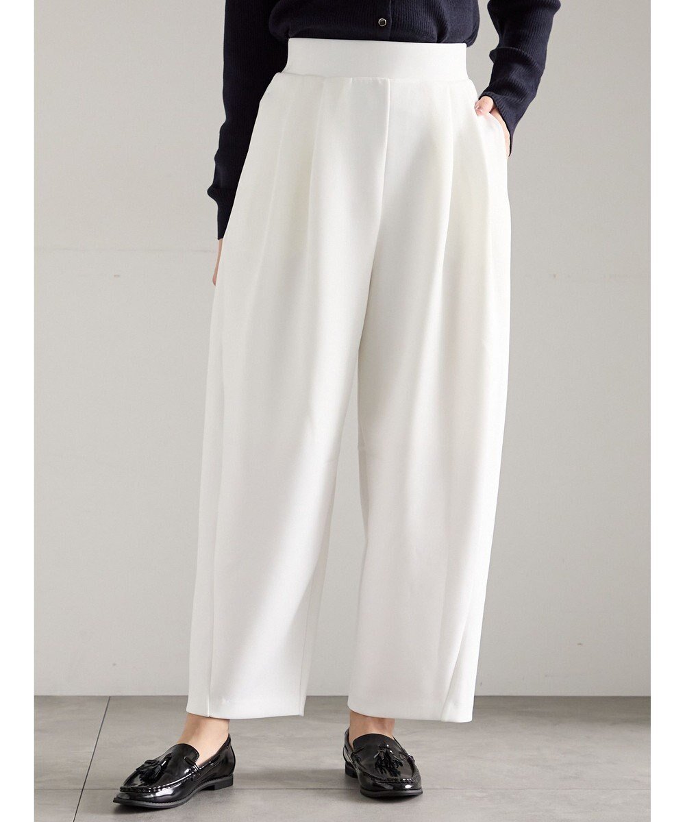 【テチチ/Te chichi】のダンボールカーブパンツ インテリア・キッズ・メンズ・レディースファッション・服の通販 founy(ファニー) 　ファッション　Fashion　レディースファッション　Fashion for Women　パンツ　Pants & Trousers　夏　Summer　S/S・春夏　SS, Spring/Summer, Warm Season　A/W・秋冬　Autumn/Winter　オフホワイト|ID: prp329100004771289 ipo3291000000034566300