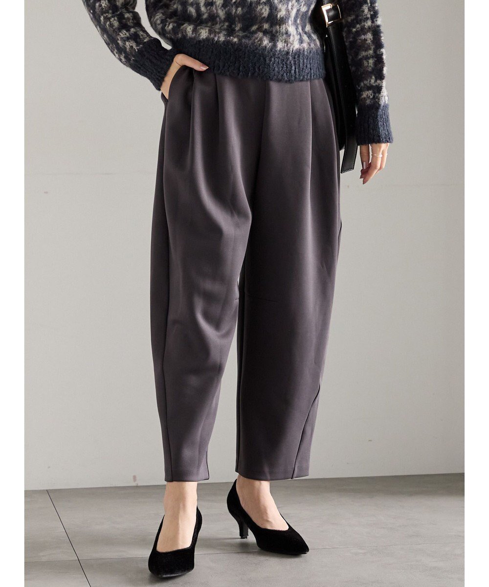 【テチチ/Te chichi】のダンボールカーブパンツ インテリア・キッズ・メンズ・レディースファッション・服の通販 founy(ファニー) 　ファッション　Fashion　レディースファッション　Fashion for Women　パンツ　Pants & Trousers　夏　Summer　S/S・春夏　SS, Spring/Summer, Warm Season　A/W・秋冬　Autumn/Winter　チャコールグレー|ID: prp329100004771289 ipo3291000000035589168