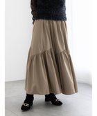 【テチチ/Te chichi】のマットタフタバイヤスティアードスカート モカ|ID: prp329100004771290 ipo3291000000034566304