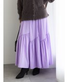 【テチチ/Te chichi】のマットタフタバイヤスティアードスカート ラベンダー|ID: prp329100004771290 ipo3291000000034566305