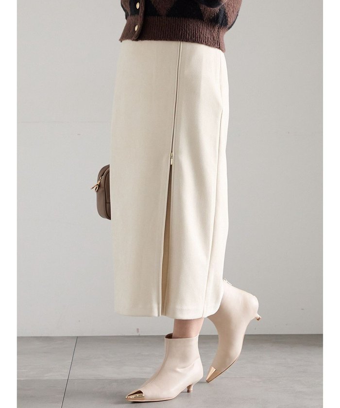 【テチチ/Te chichi】のスエードサイドZIPスカート インテリア・キッズ・メンズ・レディースファッション・服の通販 founy(ファニー) https://founy.com/ ファッション Fashion レディースファッション Fashion for Women スカート Skirts おすすめ Recommended / Our Picks ワンポイント One Point, Statement Accent 夏 Summer S/S・春夏 SS, Spring/Summer, Warm Season A/W・秋冬 Autumn/Winter |ID: prp329100004771291 ipo3291000000035589261