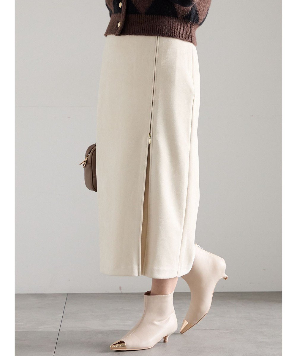 【テチチ/Te chichi】のスエードサイドZIPスカート インテリア・キッズ・メンズ・レディースファッション・服の通販 founy(ファニー) 　ファッション　Fashion　レディースファッション　Fashion for Women　スカート　Skirts　おすすめ　Recommended / Our Picks　ワンポイント　One Point, Statement Accent　夏　Summer　S/S・春夏　SS, Spring/Summer, Warm Season　A/W・秋冬　Autumn/Winter　オフホワイト|ID: prp329100004771291 ipo3291000000035589263