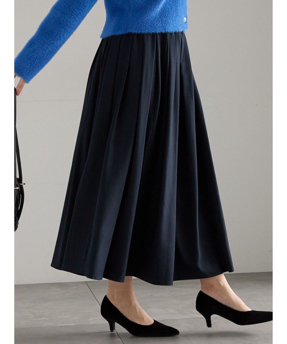 【テチチ/Te chichi】のフラッフィーツイルタックフレアスカート インテリア・キッズ・メンズ・レディースファッション・服の通販 founy(ファニー) 　ファッション　Fashion　レディースファッション　Fashion for Women　スカート　Skirts　Aライン・フレアスカート　A-Line & Flared Skirts　フレア　Flare, Flared　夏　Summer　S/S・春夏　SS, Spring/Summer, Warm Season　A/W・秋冬　Autumn/Winter　ネイビー|ID: prp329100004771292 ipo3291000000034566313