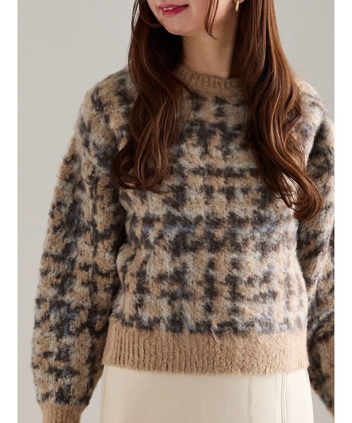 【テチチ/Te chichi】のチェックジャガードニットプルオーバー インテリア・キッズ・メンズ・レディースファッション・服の通販 founy(ファニー) https://founy.com/ ファッション Fashion レディースファッション Fashion for Women トップス・カットソー Cut & Sew Tops ニット Knit Tops & Sweaters カジュアルプルオーバー・ニットトップス Pullovers & Knit Tops / Casual Pullovers おすすめ Recommended / Our Picks セーター Sweater, Knitwear チェック Check, Plaid, Tartan バランス Balance, Style Balance 夏 Summer S/S・春夏 SS, Spring/Summer, Warm Season 無地 Plain, Solid Color A/W・秋冬 Autumn/Winter |ID: prp329100004771293 ipo3291000000034566314