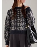 【テチチ/Te chichi】のチェックジャガードニットプルオーバー ネイビー|ID: prp329100004771293 ipo3291000000034566316