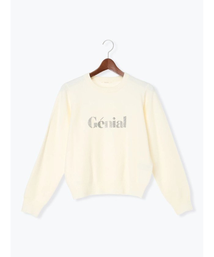 【テチチ/Te chichi】のラインストーンレタードニットプルオーバー インテリア・キッズ・メンズ・レディースファッション・服の通販 founy(ファニー) https://founy.com/ ファッション Fashion レディースファッション Fashion for Women トップス・カットソー Cut & Sew Tops ニット Knit Tops & Sweaters カジュアルプルオーバー・ニットトップス Pullovers & Knit Tops / Casual Pullovers ストーン Stone, Gem-Like セーター Sweater, Knitwear フィット Fit, Slim Fit フロント Front, Front Design 夏 Summer S/S・春夏 SS, Spring/Summer, Warm Season A/W・秋冬 Autumn/Winter |ID: prp329100004771294 ipo3291000000034566317