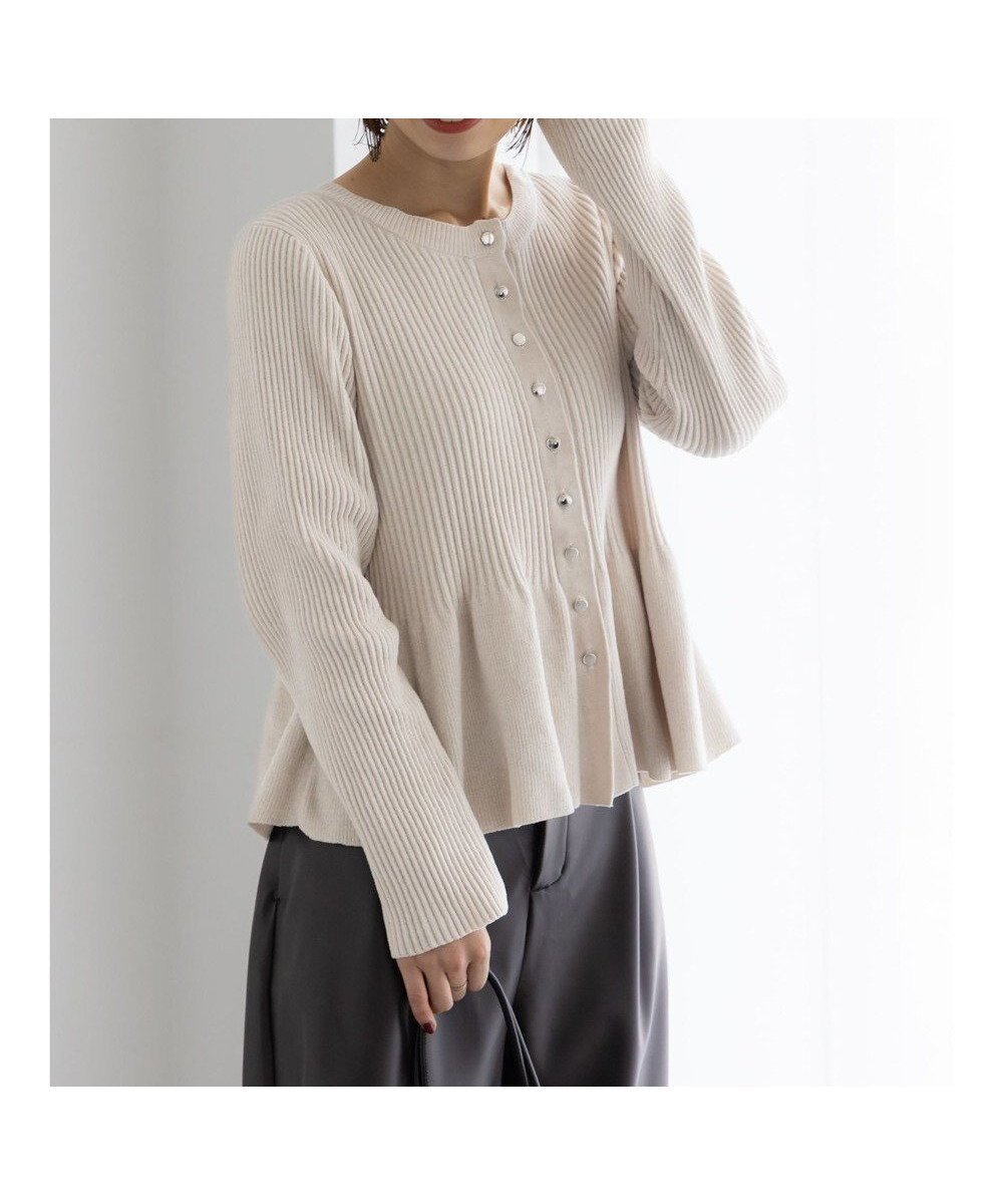 【テチチ/Te chichi】のモールペプラム2WAYニット インテリア・キッズ・メンズ・レディースファッション・服の通販 founy(ファニー) 　ファッション　Fashion　レディースファッション　Fashion for Women　トップス・カットソー　Cut & Sew Tops　ニット　Knit Tops & Sweaters　おすすめ　Recommended / Our Picks　セーター　Sweater, Knitwear　ペプラム　Peplum, Flared Hem　夏　Summer　S/S・春夏　SS, Spring/Summer, Warm Season　A/W・秋冬　Autumn/Winter　ライトベージュ|ID: prp329100004771295 ipo3291000000034566323