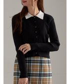 【テチチ/Te chichi】のポロカラークロップトカーディガン ブラック|ID: prp329100004771297 ipo3291000000034566332