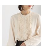 【テチチ/Te chichi】のフロントフリルバイカラーブラウス クリーム|ID: prp329100004771299 ipo3291000000034566341