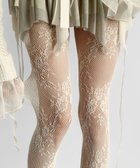 【ウィゴー/WEGO】のフラワー総レースタイツ オフホワイト|ID: prp329100004771301 ipo3291000000034566402