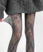 【ウィゴー/WEGO】のフラワー総レースタイツ ライトグレー|ID: prp329100004771301 ipo3291000000034566403