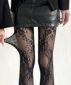 【ウィゴー/WEGO】のフラワー総レースタイツ ブラック|ID: prp329100004771301 ipo3291000000034566404