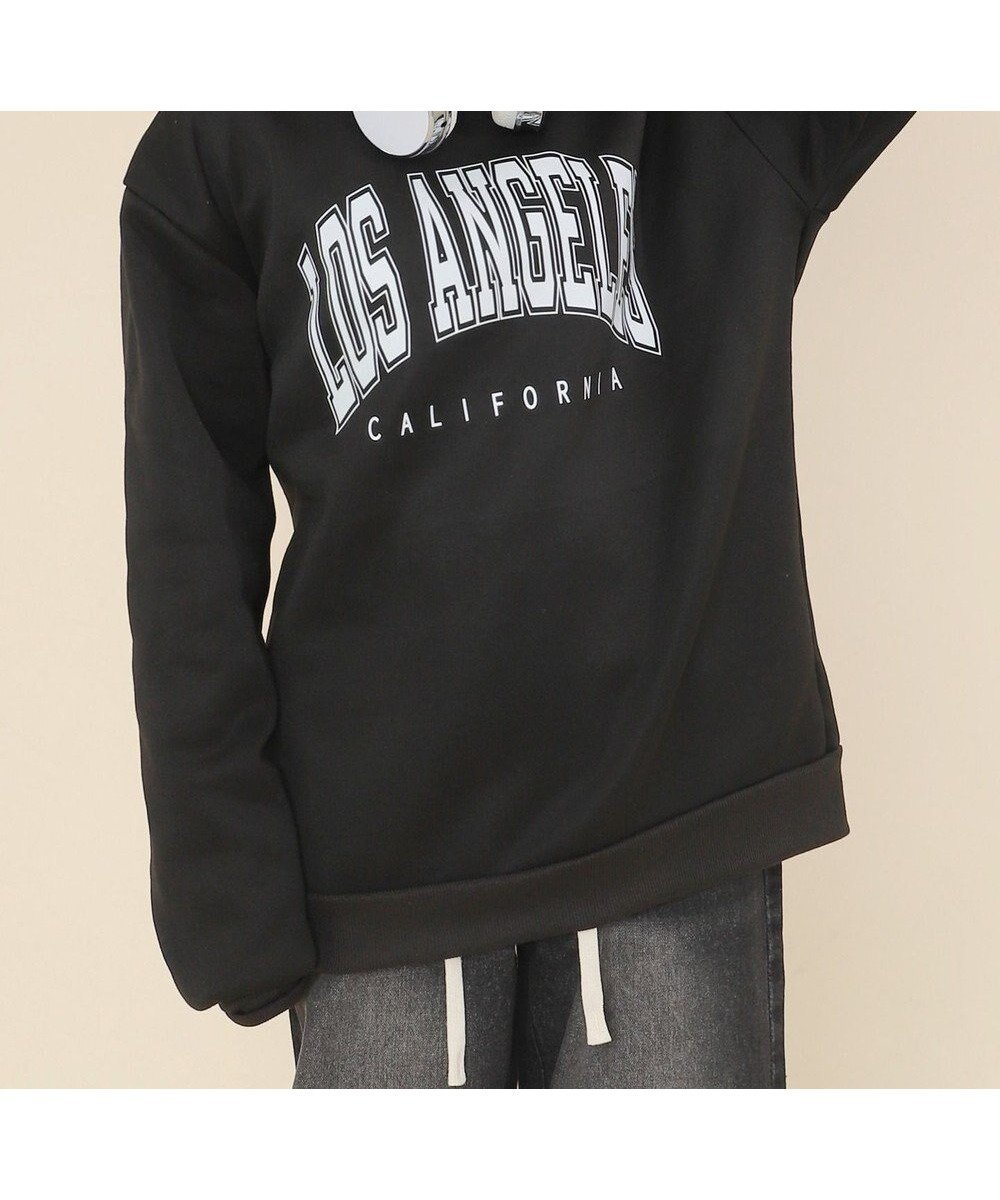 【ウィゴー/WEGO】のLOSANGELESプルオーバー インテリア・キッズ・メンズ・レディースファッション・服の通販 founy(ファニー) ファッション Fashion レディースファッション Fashion for Women トップス・カットソー Cut & Sew Tops レディースパーカー・カジュアルフーディー Casual Hoodies & Sweatshirts カジュアルプルオーバー・ニットトップス Pullovers & Knit Tops / Casual Pullovers スウェット・クルーネックトップス Sweatshirts & Crewnecks / Relaxed Fit Sweat Tops 春 Spring 秋 Autumn シンプル Simple, Minimal スウェット / スエット Sweatshirt, Sweatwear スニーカー Sneakers, Trainers スマホ Smartphone, Mobile Device デニム Denim, Jeans Material トレンド Trend, Trending Now 定番 Standard, Basic Item フロント Front, Front Design プリント Print, Printed Pattern プリーツ Pleats, Pleated 冬 Winter / This Winter A/W・秋冬 Autumn/Winter 夏 Summer ブラック|ID: prp329100004771302 ipo3291000000034566407
